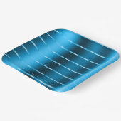 Chic Royal Blue Ribbon Brautparty Pappteller (Gewinkelt)