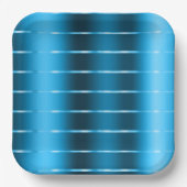 Chic Royal Blue Ribbon Brautparty Pappteller (Vorderseite)