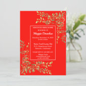 Chic Royal Bridal Dusche Einladung (Stehend Vorderseite)