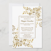 Chic Royal Bridal Dusche Einladung (Vorderseite)