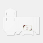 Chic Royal Burgundy Marsala Floral Wedding Geschenkschachtel (Ungefaltet)