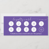 CHIC ROYAL LILA LOYALTY CARD 10 BUSINESS LOGO (Vorderseite)