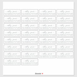 Chic Rücksendeadressen-Aufkleber 3,42 x 1,45 Zoll  Aufkleber