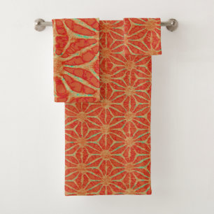Chic Rust Batik Look 4Allen Badhandtuch Set