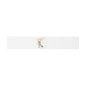 Chic Rustic Boho Wildblume Blumengarten Hochzeit Einladungsbanderole (Flach)