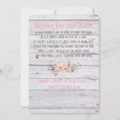 Chic Rustic Country Baby Dusche Einladung (Rückseite)