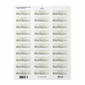Chic Rustic Green Winery Mountain Sketch Adresse (Vorne)