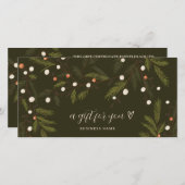 Chic Rustic Greenery Winter Holiday Weihnachtslogo (Vorne/Hinten)