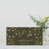 Chic Rustic Greenery Winter Holiday Weihnachtslogo (Stehend Vorderseite)