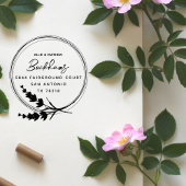 Chic Rustic Lavender Verheirateten Couple Rücksend Gummistempel