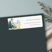 Chic Rustic Pine Woods Camping Mountain Address