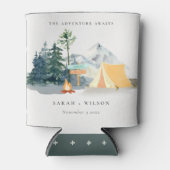 Chic Rustic Pine Woods Camping Mountain Wedding Dosenkühler (Vorderseite)