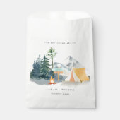 Chic Rustic Pine Woods Camping Mountain Wedding Geschenktütchen (Vorderseite)