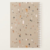 Chic rustic taupe terrazzo planer (Rückseite)
