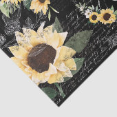 Chic Rustic Vintag Queen Honey Bee Sunblumen Seidenpapier (Ausschnitt)