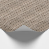 Chic Rustic Wood Geschenkpapier (Ecke)
