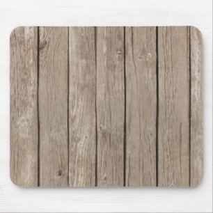 Chic Rustic Wood Mousepad