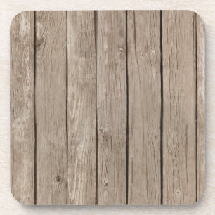 Chic Rustic Wood Untersetzer