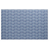 Chic rustikal-blauer Damast-Kat-Stammmuster Stoff (Yard (91,4 cm))