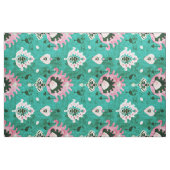 Chic rustikales, grünes und rosa Katzenmuster Stoff (Fat Quarter (45,7 x 55,9 cm))