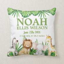 Chic Safari Jungle Animals Greenery Boy Kinderzimm