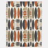Chic Sage Dusty Green Rust Boho Shapes Decke (Vorderseite)