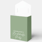 Chic Sage Green Bachelorette Party Personalized Geschenkschachtel (Offen)