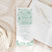 Chic Sage Green Chinoiserie Blumenzwiebelprogramm