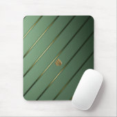 Chic Sage Green & Gold Mousepad (Mit Mouse)