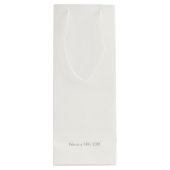 Chic Sage Green & Ivory Liebe & Danke Geschenktüte Für Weinflaschen (Rückseite)