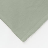Chic Sage Green Monogram Fleecedecke (Ecke)