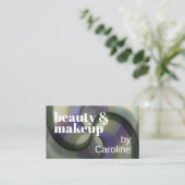 Chic Sage Green Violet Lavender Purple Art Pattern Visitenkarte (Stehend Vorderseite)