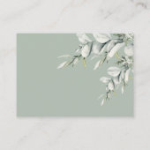 Chic Sage Greenerity Woodland Animals Windeln Raff Begleitkarte (Rückseite)