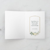 Chic Sage Weihnachten Botanisches Foto mit Gold (Innenseite)