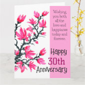 Chic Sakura Pink Blossom Blumenzwiebeln Karte (Gelbe Blume)