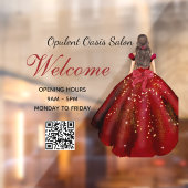 Chic Salon Glamour Luxury Salon Window Decal Fensteraufkleber (Blatt 2)