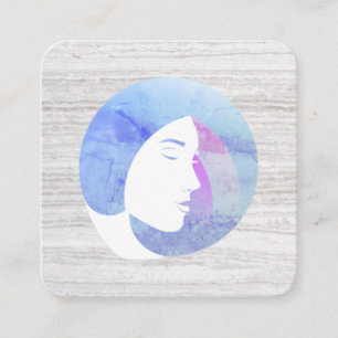 Chic Salon Stylist Variaton Quadratische Visitenkarte