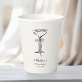 Chic Sand Champagne Party Pappbecher