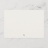 Chic Santorini Griechenland Hochzeitsempfang Begleitkarte (Rückseite)