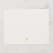 Chic Santorini Griechenland Watercolor Hochzeitsde Begleitkarte (Rückseite)