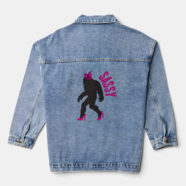 Chic Sassy Sasquatch (Big Foot) Jeansjacke