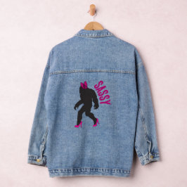 Chic Sassy Sasquatch (Big Foot) Jeansjacke