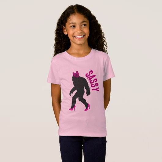 Chic Sassy Sasquatch (Big Foot) T-Shirt (Vorne ganz)