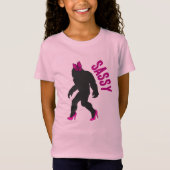 Chic Sassy Sasquatch (Big Foot) T-Shirt (Vorderseite)
