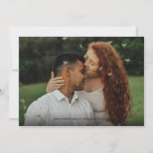 Chic Save the Date Foto Collage Wedding Einladung (Rückseite)