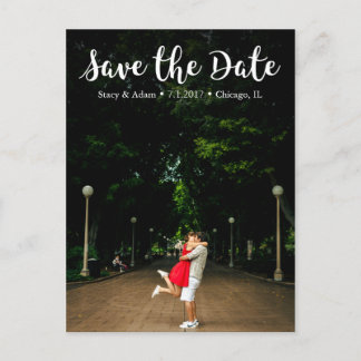 Chic Save the Date Postcard Ankündigungspostkarte