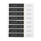 Chic Save the Date Wraparound Address Label (Bogen)