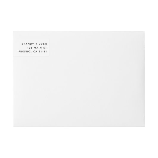 Chic Save the Date Wraparound Address Label (Vorderseite)