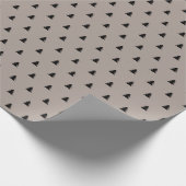 Chic Scandinavian Style Christmas Pine Earth Ton Geschenkpapier (Ecke)