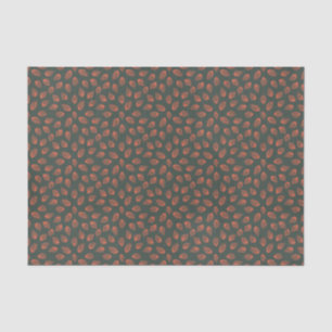 Chic Scatter Abstrakt Red Orange Feather Pattern Seidenpapier